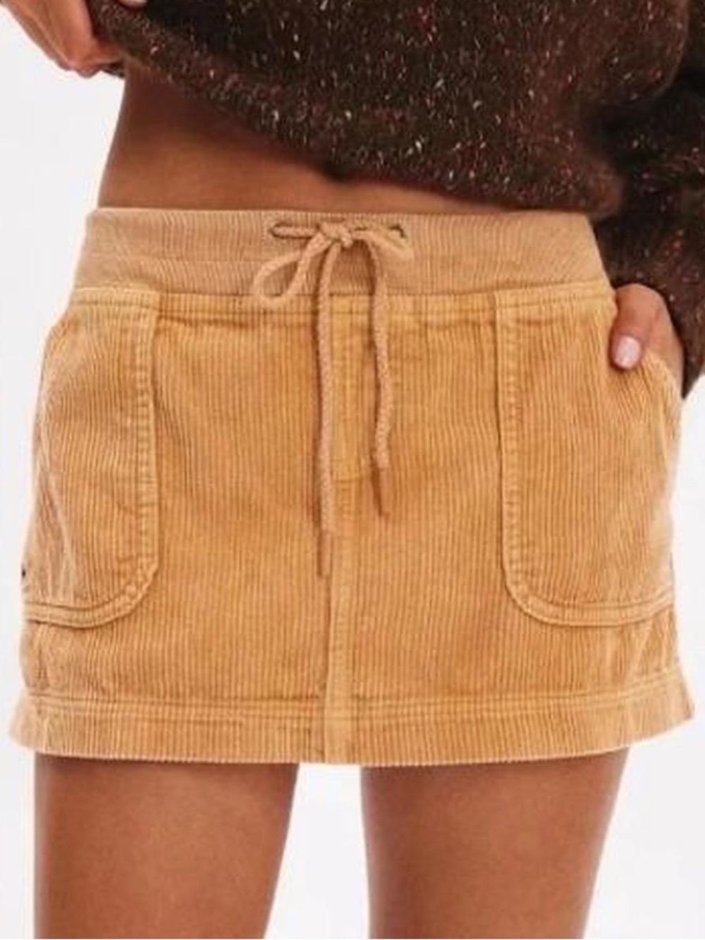 NWOT BDG Mel Sporty Corduroy Micro Mini Skirt